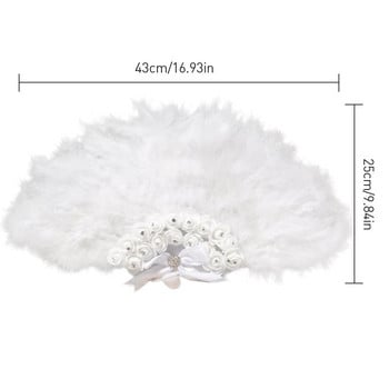 Χειροποίητες Βεντάλια Νυφικού Γάμου DIY Lace Slik White Ladies Fan για Χορό Στολισμός Γάμου DIY Hand Fan Abanicos Para Boda