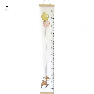 Átlátszó fokos skála Egyszerű, eltávolítható baba növekedési vonalzó textil baba magasságú vonalzó díszítő lányoknak