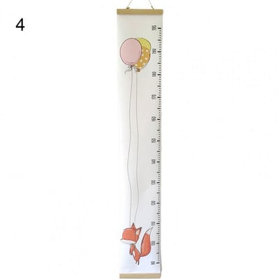 Átlátszó fokos skála Egyszerű, eltávolítható baba növekedési vonalzó textil baba magasságú vonalzó díszítő lányoknak