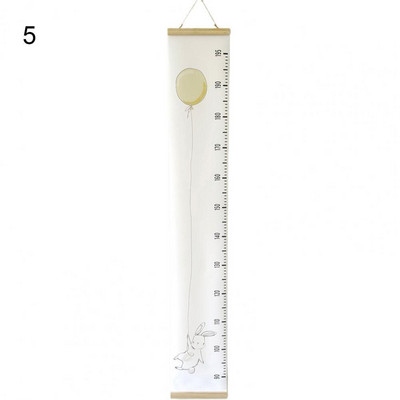 Átlátszó fokos skála Egyszerű, eltávolítható baba növekedési vonalzó textil baba magasságú vonalzó díszítő lányoknak