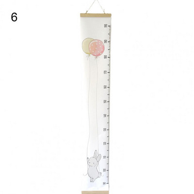 Átlátszó fokos skála Egyszerű, eltávolítható baba növekedési vonalzó textil baba magasságú vonalzó díszítő lányoknak