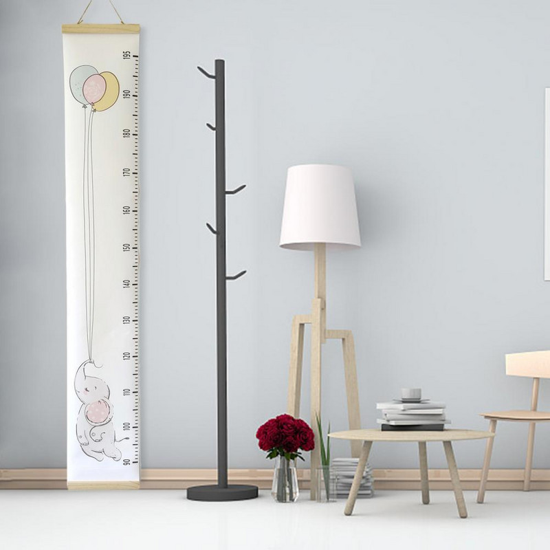 Átlátszó fokos skála Egyszerű, eltávolítható baba növekedési vonalzó textil baba magasságú vonalzó díszítő lányoknak