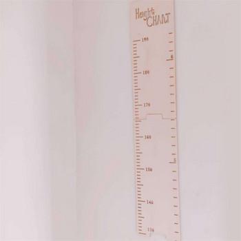 Дървена детска диаграма за растеж на височината линийка Baby Nordic Children Height Gauge Декорация на стая Стенен метър Стикери за измерване