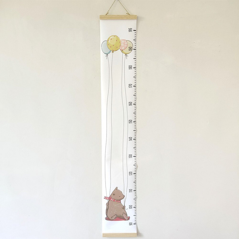 Lihtne joonisfilm Loomade õhupalliga trükitud dekoratiivsed kasvugraafikud Lasteaed Lastetuba Seinakaunistused Kodukaunistus