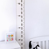Fakeret vászon növekedési diagram vonalzó gyerekeknek falra akasztó magasság mérő vonalzó óvoda dekoráció fotó kellékek ajándékok