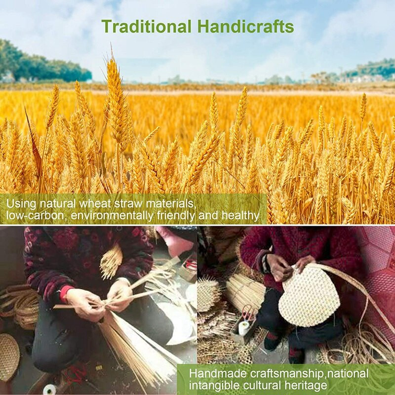 Rankomis austi austi šiaudiniai rankiniai ventiliatoriai Seni natūralūs, aplinkai nekenksmingi vasariniai vėsinantys uodus atbaidantys rankų ventiliatoriai