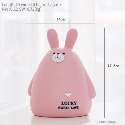 Medve nyúl malacpersely pénz műanyag érme a pénz vonzására tégely érmék persely nagy takarékdoboz érmék gyerek húsvéti ajándék