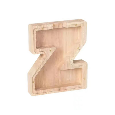 Pușculiță cu alfabet englezesc, monede din lemn, cutie de bani, cutie de economisire, borcan, cutie de depozitare pentru monede, cutie de economisire a banilor, cutie de bani, decor acasă