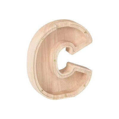Pușculiță cu alfabet englezesc, monede din lemn, cutie de bani, cutie de economisire, borcan, cutie de depozitare pentru monede, cutie de economisire a banilor, cutie de bani, decor acasă