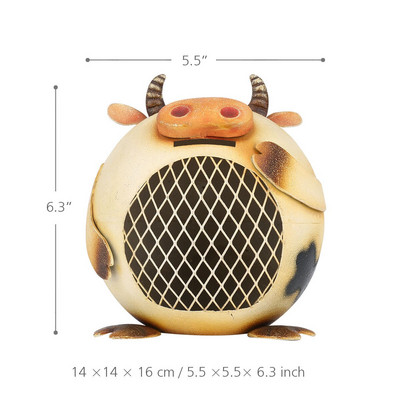 Bagoly formájú malacpersely fém érme Pénztakarékos doboz tégelyes érmék tárolódoboz lakberendezési figurák kézműves karácsonyi ajándék gyerekeknek