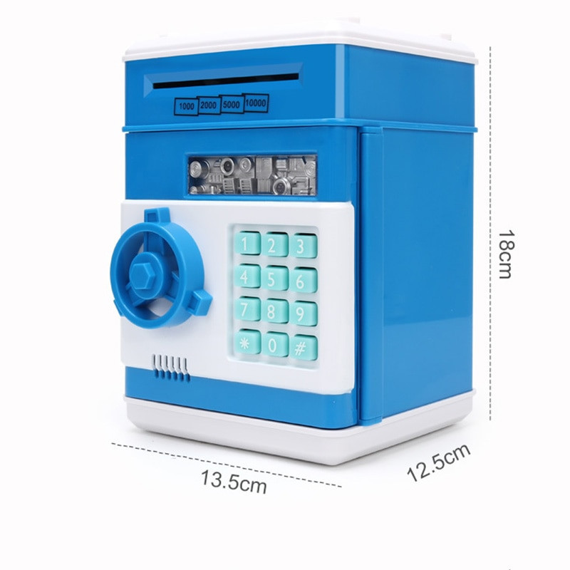 Elektronikus malacpersely-széf Pénzdobozok gyerekeknek Digitális érmék Készpénzt megtakarító széf Mini bankautomata Karácsonyi ajándékok gyerekeknek