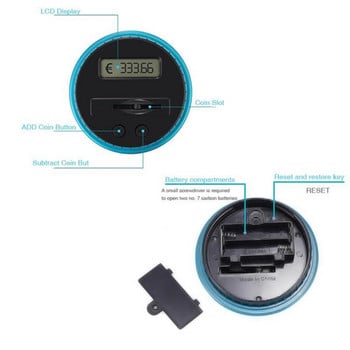 Φορητό μέγεθος κουμπαράς LCD οθόνη Ηλεκτρονική ψηφιακή καταμέτρηση νομισμάτων Τράπεζα Κουτί εξοικονόμησης χρημάτων Βάζο Πάγκος Κουτί τράπεζας Καλύτερα δώρα για παιδιά