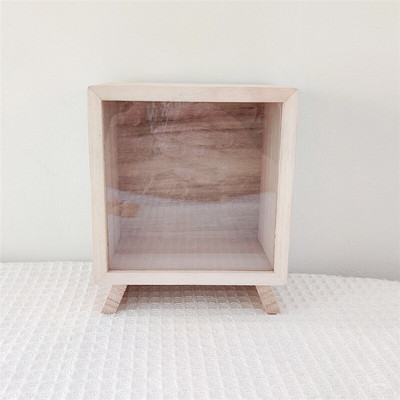 Cutii de bani nordice din lemn Pușculiță personalizate din lemn Cafenea Rezervor de basculare Artizanat Ornament de birou Rezervoare de depozitare a monedelor pentru copii