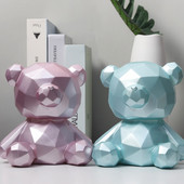 Γελοιογραφία Bear Piggy Bank Κέρματα Κουτιά για το σπίτι Διακόσμηση Βινυλίου Χρηματοκιβώτιο Παιδικά Παιχνίδια Φιγούρες γενεθλίων Διακοσμήσεις WF9183