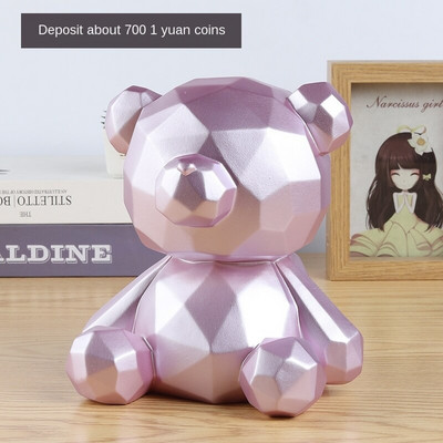 Γελοιογραφία Bear Piggy Bank Κέρματα Κουτιά για το σπίτι Διακόσμηση Βινυλίου Χρηματοκιβώτιο Παιδικά Παιχνίδια Φιγούρες γενεθλίων Διακοσμήσεις WF9183
