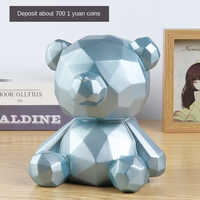 Γελοιογραφία Bear Piggy Bank Κέρματα Κουτιά για το σπίτι Διακόσμηση Βινυλίου Χρηματοκιβώτιο Παιδικά Παιχνίδια Φιγούρες γενεθλίων Διακοσμήσεις WF9183