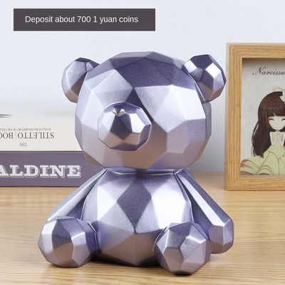 Γελοιογραφία Bear Piggy Bank Κέρματα Κουτιά για το σπίτι Διακόσμηση Βινυλίου Χρηματοκιβώτιο Παιδικά Παιχνίδια Φιγούρες γενεθλίων Διακοσμήσεις WF9183