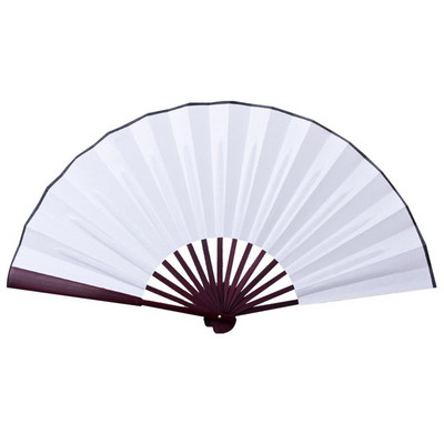 10/13 hüvelykes összecsukható ventilátor kézi selyem szövet DIY kínai összecsukható ventilátor fa bambusz ókori összecsukható ventilátor barkács kalligráfia festés
