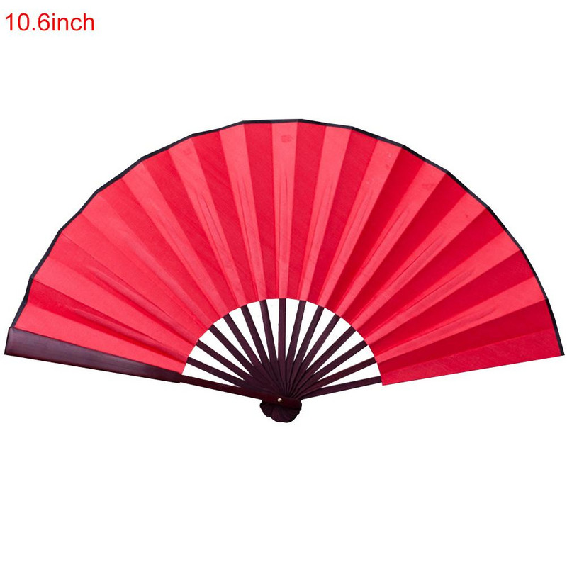 10/13 hüvelykes összecsukható ventilátor kézi selyem szövet DIY kínai összecsukható ventilátor fa bambusz ókori összecsukható ventilátor barkács kalligráfia festés