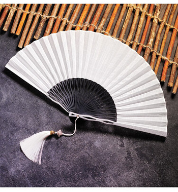Сгъваем вентилатор отстрани на фрактурата в китайски стил Мъжки и дамски Hanfu Cheongsam Подиум за танци Сгъваем вентилатор в японски стил