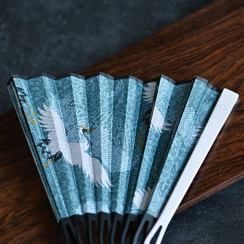 Kinų stiliaus sulankstomas ventiliatoriaus šoninis lūžimo ventiliatorius japoniško stiliaus vyriškas ir moteriškas Hanfu Cheongsam podiumo šokių sulankstomas ventiliatoriaus rekvizitas