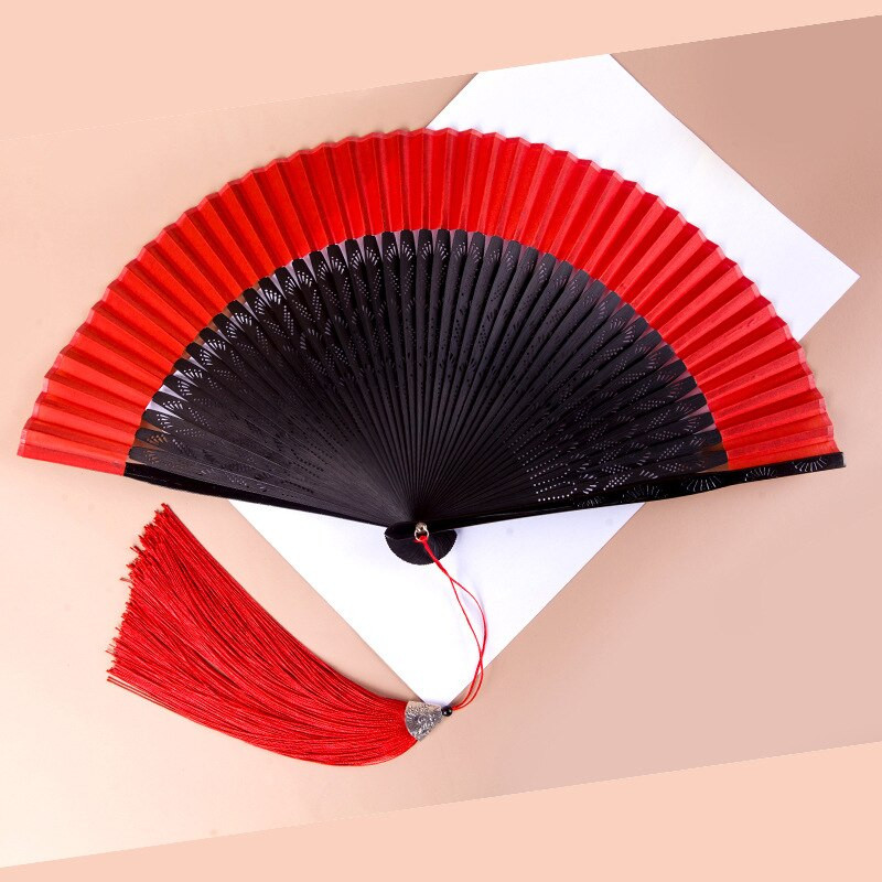 Ventilator de recuzită pentru dans cheongsam, stil chinezesc, evantai portabil de mână, evantai pliabil, artă, decorațiuni pentru casa, decorațiuni de nuntă, cadou de artizanat