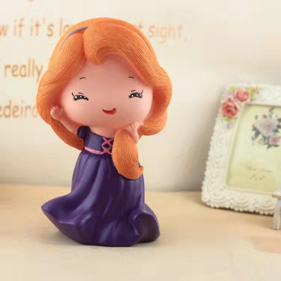 Pușculiță prințesă unicorn pentru copii copii rășină animale drăguțe din desene animate cutie de economii de bani suport pentru monede depozitare cadou de Crăciun