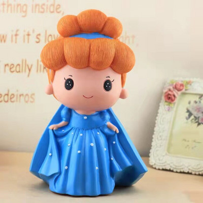 Pușculiță prințesă unicorn pentru copii copii rășină animale drăguțe din desene animate cutie de economii de bani suport pentru monede depozitare cadou de Crăciun