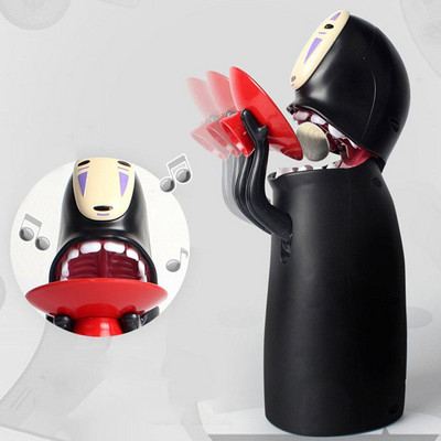 No Face Man Electronic Money Box Ghost Figure Coin Cartoon Piggy Bank Funny Faceless Man Ghost Figure Saving Box