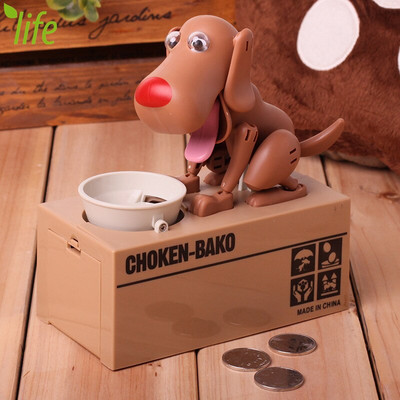 Piggy Bank Doggy Canine Robot lopás érme takarékos pénzdoboz Choken Bako Money Bank 1 db Ingyenes szállítás