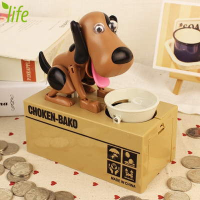 Piggy Bank Doggy Canine Robot lopás érme takarékos pénzdoboz Choken Bako Money Bank 1 db Ingyenes szállítás