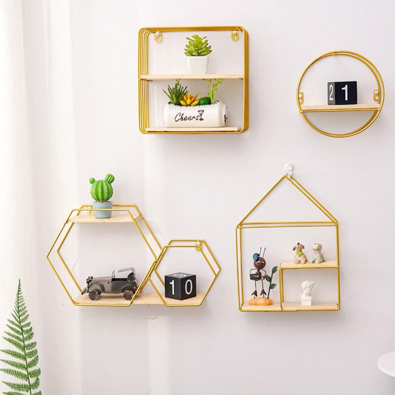 Ziemeļvalstu sienas plauktu apdare Metāla sienas glabāšanas plaukts Virtuve Dzīvojamā istaba Figūriņas Amatniecība Vitrīnu plaukti Mājas dekors