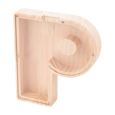 Κουμπαράς 26 επιστολών Ξύλινο κέρμα Κουτί εξοικονόμησης χρημάτων Βάζο Κουτί αποθήκευσης νομισμάτων για παιδιά Στολίδι επιτραπέζιου υπολογιστή Χειροτεχνία σπιτιού