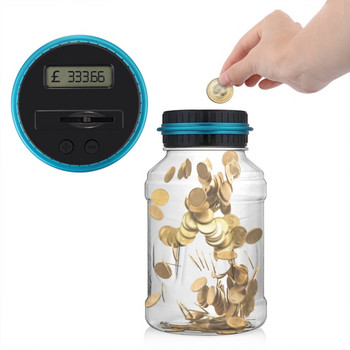2,5L Spaarpot Teller Coin Elektronische Digitale LCD Tellen Munt Geld Saving Box Βάζο Munten Opbergdoos Voor EURO