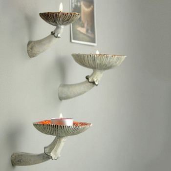 Висящ рафт за гъби Amanita Mushroom Форма на стена Плаващ рафт Декоративни рафтове