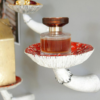Висящ рафт за гъби Amanita Mushroom Форма на стена Плаващ рафт Декоративни рафтове