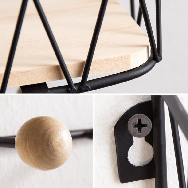 Atslēgu turētājs Pasta plaukts Ieejas plaukts Radošs Vienkāršs Ziemeļvalstu kaltas dzelzs režģis sienas stiprinājums uzglabāšanas plaukta āķi Atslēgu šķirotājs organizators