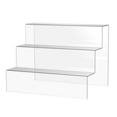 1 vnt Ekrano stovas Skaidrus pakopinis akrilinis patvarus laikymo stovo laikiklis darbastalio tvarkytuvė modeliams