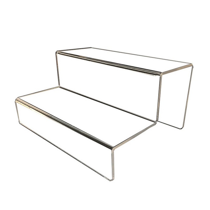 1 vnt Ekrano stovas Skaidrus pakopinis akrilinis patvarus laikymo stovo laikiklis darbastalio tvarkytuvė modeliams