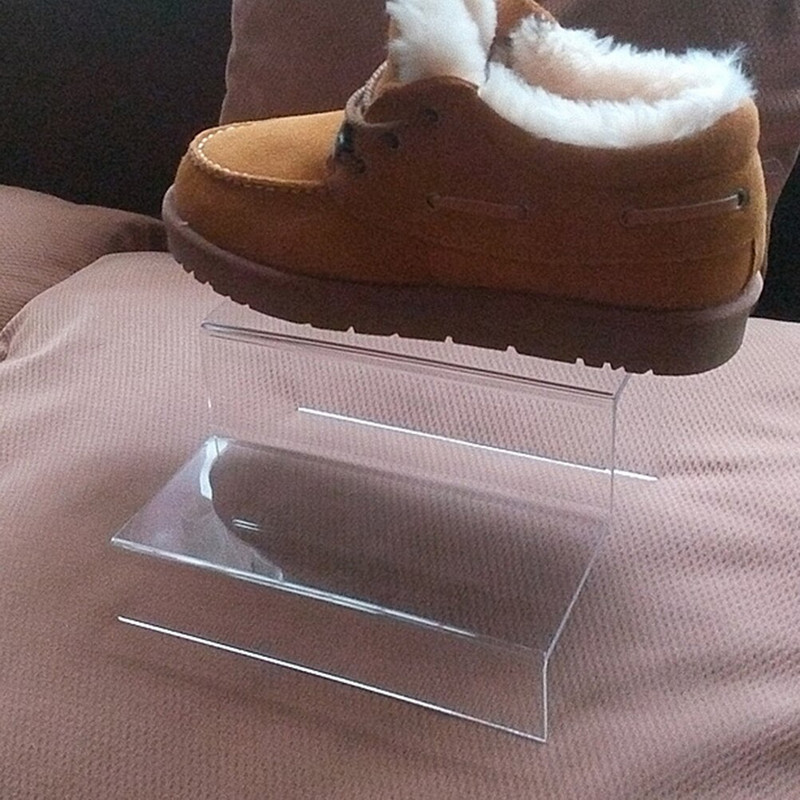 1 vnt Ekrano stovas Skaidrus pakopinis akrilinis patvarus laikymo stovo laikiklis darbastalio tvarkytuvė modeliams