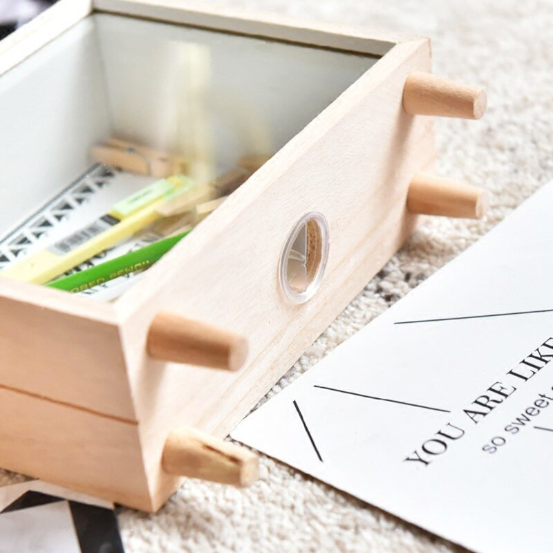 Kūrybingas medinis lagaminas Piggy Bank Visiškai naujas medinis Piggy Bank pinigų dėžutė Animacinis filmas vaikams Vaikų taupymo pinigų dėžutė Monetų kasos dėžutė