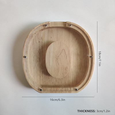 Dvidešimt šešių raidžių anglų abėcėlė Piggy Bank Medinė moneta Pinigų taupymo dėžutė Stiklainės monetos Sandėliavimas Darbastalio papuošalai namų dekoro amatai