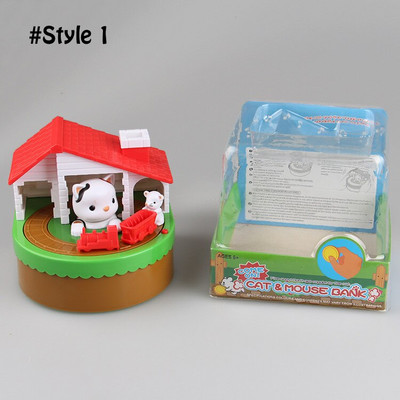 ÚJ elektronikus malacpersely, aranyos egér és macska persely zenei érmékkel takarékdoboz asztali játék gyerekeknek születésnapi karácsonyi ajándék