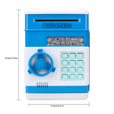 Mini bankomatas taupomasis bankas peties krepšys Grynųjų monetų monetų pinigų depozito dėžutė Dovana vaikams Moneta Pinigų įnašas Banknotas