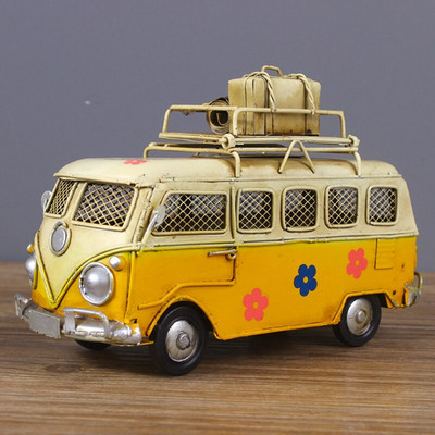 Kreativni autobus Kasica prasica Okvir za fotografije Limenka Ručno rađeni oslikani ukrasi za automobil Model automobila za djecu Dječji ukrasni ukrasi