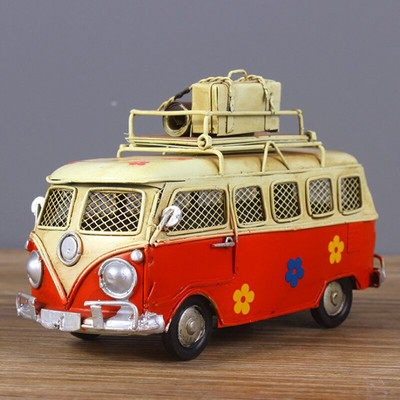 Kreativni autobus Kasica prasica Okvir za fotografije Limenka Ručno rađeni oslikani ukrasi za automobil Model automobila za djecu Dječji ukrasni ukrasi