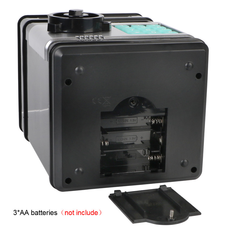 Vaikams Dovanų Monetos Pinigų taupymo pinigų dėžutė Skaitiklio kodas Raktų užraktas Piggy Bank Automatinis elektroninis slaptažodis Pinigų dėžutė Mini Seifas