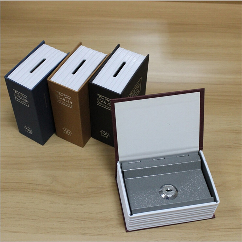 Dicționar Mini Seif Carte Bani Ascuns Secret Securitate Blocare Numerar Bani Depozitare monede Bijuterii Dulap chei pentru cadouri pentru copii