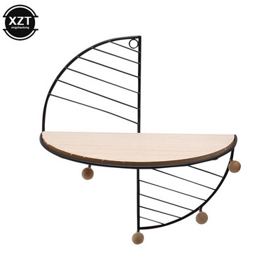 Creative Iron Art saugojimo vitrinos lentyna pakabinama laikymo lentyna Svetainė Dekoratyvinis rėmas Svetainės biuro namų aksesuaras