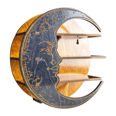 Kuukristallid Seinale riputatavad mitmesugused esemed Magamistoa eeterlikud õlid lasteaed Puidust kuuriiul elutuba maalähedane vitriin Kodukaunistus